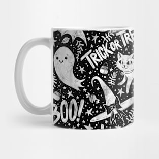 Spooky Cute Halloween Black Mug